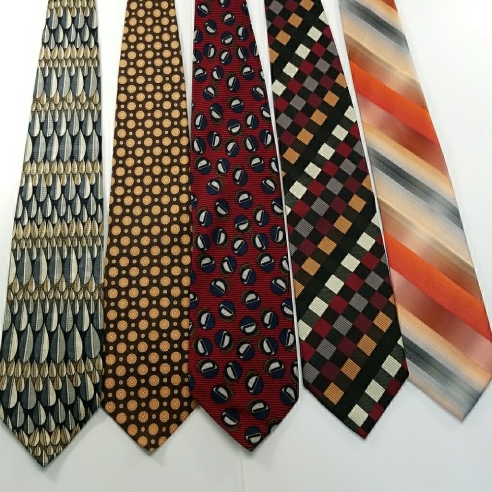 Lot of 5 men's silk ties